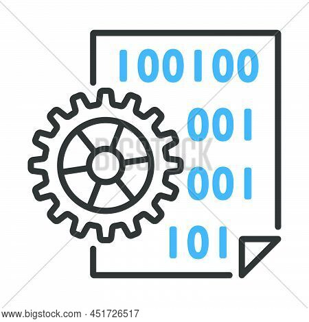 App Development Icon. Editable Bold Outline With Color Fill Design. Vector Illustration.