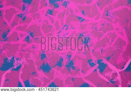 Abstract wall painted with brush strokes and splatters creating a dynamism of vivid colors with some spots of paint and splatter dirt. Watercolor landscape backdrop. Artistic textures.