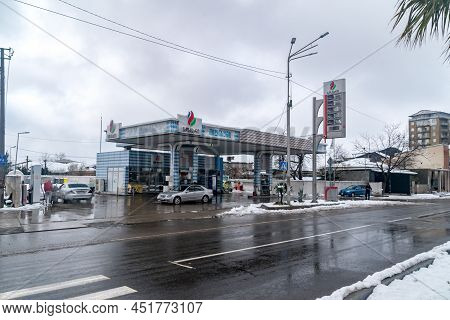 Kutaisi, Georgia - March 18, 2022: Socar Gas Station.