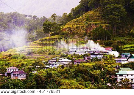 View Of Sagada Village From Luzon Island, Philippines