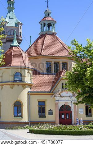Sopot; Poland - June 5, 2018: Balneological Department At The Baltic Sea, Near The Sopot Pier. The L