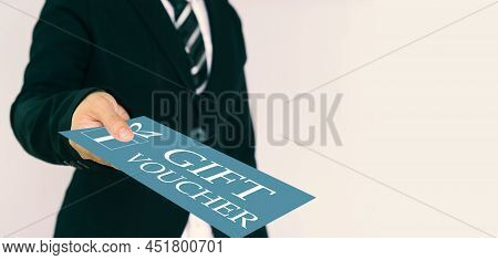 Gift Voucher Concept.
