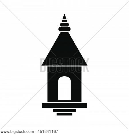 Hindu God Temple Vector Icon. Hinduizam Icon
