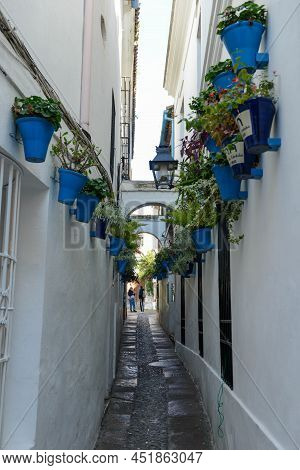 The Flower Alley Of Cordova On Andalusia, Spain