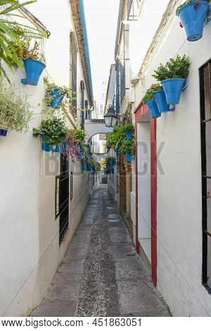 The Flower Alley Of Cordova On Andalusia, Spain