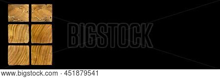Wood Grain Texture. Wormy Hornbeam Wood, Can Be Used As Background, Pattern Background