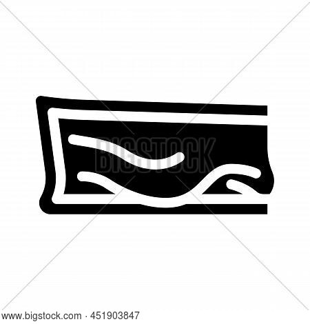 Brie Cheese Glyph Icon Vector. Brie Cheese Sign. Isolated Contour Symbol Black Illustration