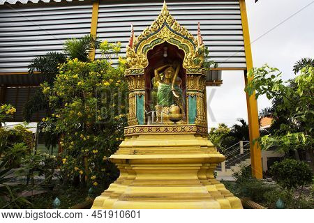 Phra Mae Thorani Deity Or Vasundhara Or Dharani Angel Goddess Ancient Thai Folklore In Antique Small