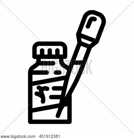 Fertilizers Liquid Line Icon Vector. Fertilizers Liquid Sign. Isolated Contour Symbol Black Illustra