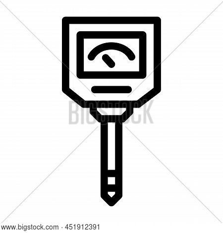 Hygrometer Device Line Icon Vector. Hygrometer Device Sign. Isolated Contour Symbol Black Illustrati
