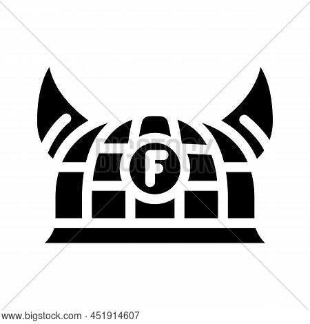 Fan Hat Glyph Icon Vector. Fan Hat Sign. Isolated Contour Symbol Black Illustration