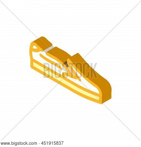 Slipons Footwear Isometric Icon Vector. Slipons Footwear Sign. Isolated Symbol Illustration