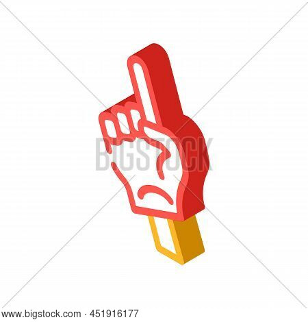 Hand Fan Accessory Isometric Icon Vector. Hand Fan Accessory Sign. Isolated Symbol Illustration