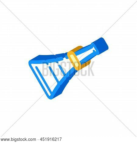 Fipple Flute Isometric Icon Vector. Fipple Flute Sign. Isolated Symbol Illustration