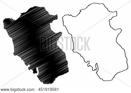 Mombasa Island (republic Of Kenya) Map Vector Illustration, Scribble Sketch Mombasa Map