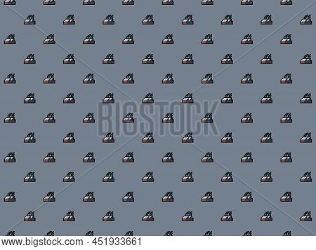 Pixel 8 Bit Factory Background - High Res Seamless Pattern