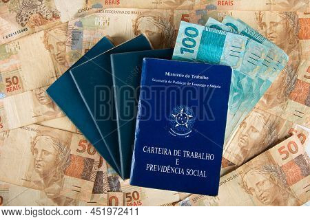 Brazilian Document Work And Social Security (carteira De Trabalho E Previdencia Social) With Brazili