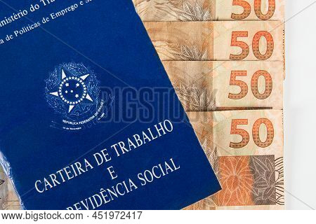 Brazilian Document Work And Social Security (carteira De Trabalho E Previdencia Social) With Brazili