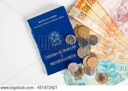 Brazilian Document Work And Social Security (carteira De Trabalho E Previdencia Social) With Brazili