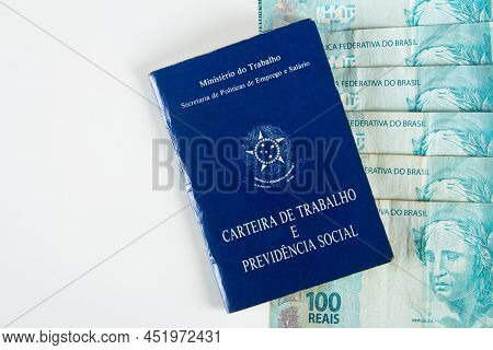 Brazilian Document Work And Social Security (carteira De Trabalho E Previdencia Social) With Brazili