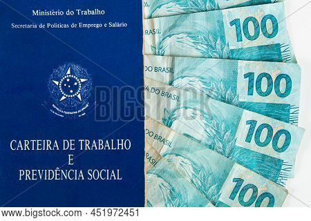 Brazilian Document Work And Social Security (carteira De Trabalho E Previdencia Social) With Brazili