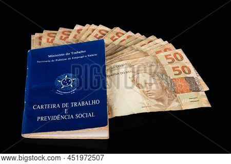 Brazilian Document Work And Social Security (carteira De Trabalho E Previdencia Social) With Brazili