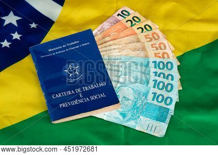 Brazilian Document Work And Social Security (carteira De Trabalho E Previdencia Social) With Brazili
