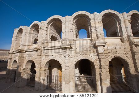 Roman Amphitheatre (circa 90 Ad). Arles, France