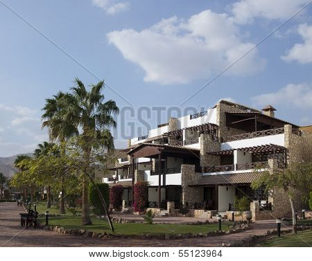 Bungalow In The Hotel. Egypt, Resort Of Taba.