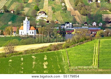 Idyllic Hill Village Of Visoko