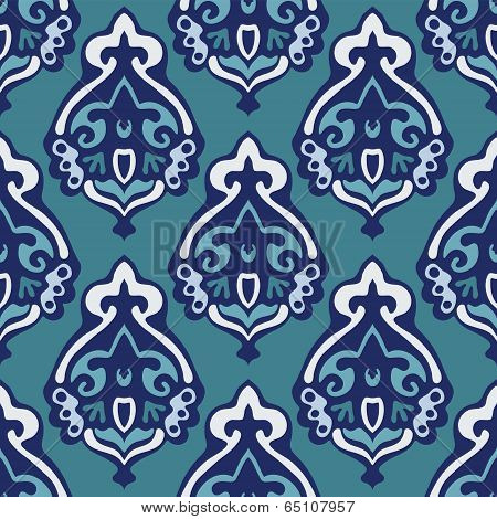 Damask seamless vector