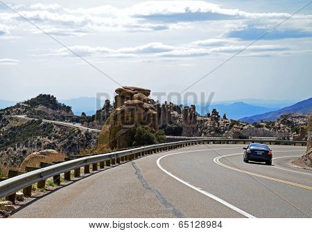 The road to Mt Lemmon.