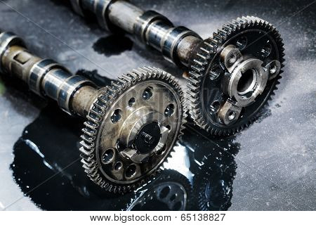 cam shaft of a turbo diesel engine