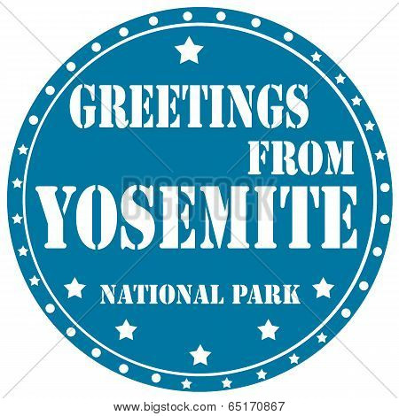 Greetings From Yosemite-label
