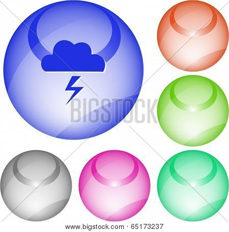 Storm. Vector interface element.