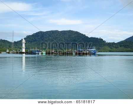 Jetty With Lighthouse