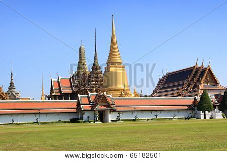 Wat Phra Kaew From Entrance, Bangkok, Thailand