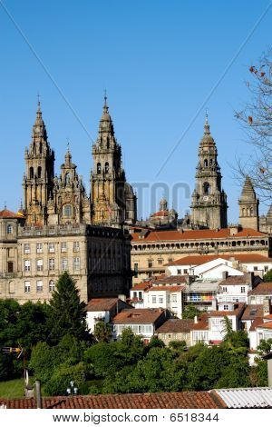 Panoramatické Santiago de Compostela