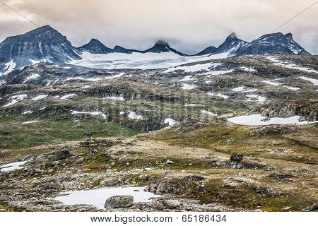 Veobrean Glacier Seen From Glittertind Mountain (jotunheimen National Park, Norway)