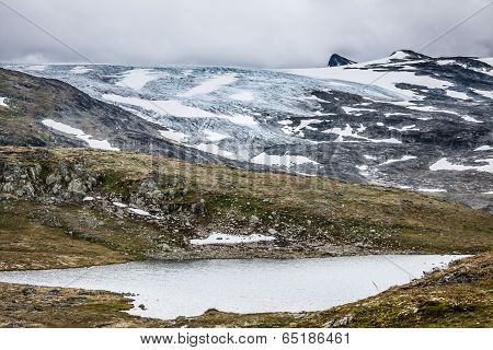 Veobrean Glacier Seen From Glittertind Mountain (jotunheimen National Park, Norway)