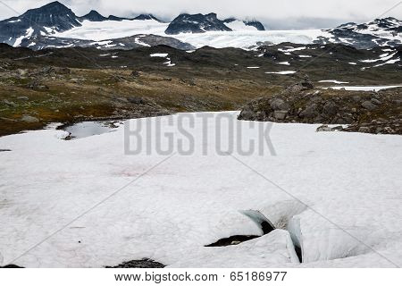 Veobrean Glacier Seen From Glittertind Mountain (jotunheimen National Park, Norway)