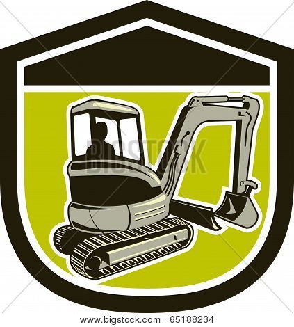 Mechanical Digger Excavator Shield Retro