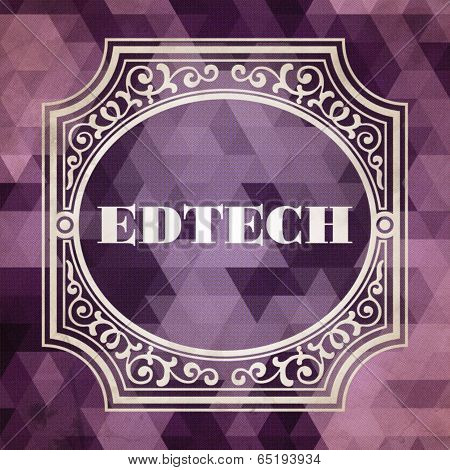 Edtech Concept. Vintage design.