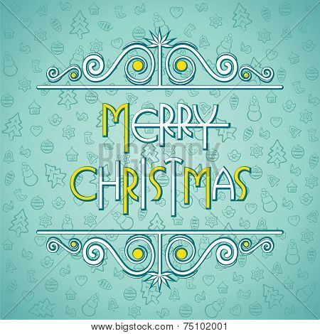 creative merry christmas background design vector