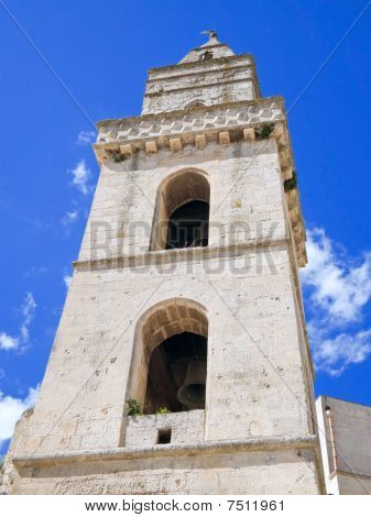 Campanario de la iglesia de San Pietro Barisano. Matera. Basilicata.