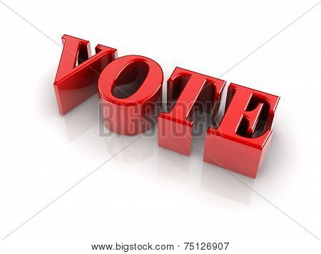 3D Text Vote