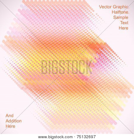 Seamless pattern. Iridescent texture with dots.  Halftone.