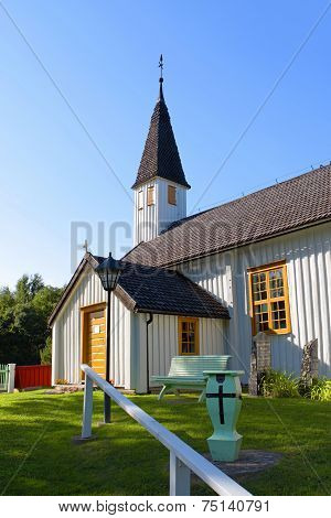St.andrew`s Church In Aland Islands.