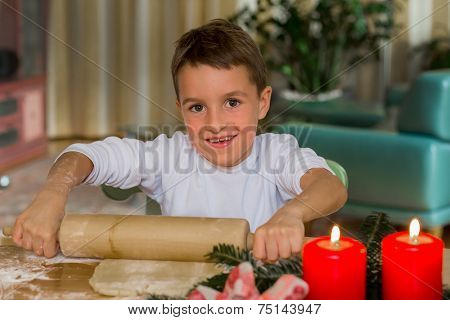 child wants to bake christmas cookies. cookies for the christmas season