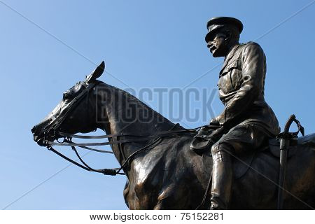 Statue of Field Marshal Sir Douglas Haig, British WW1 general